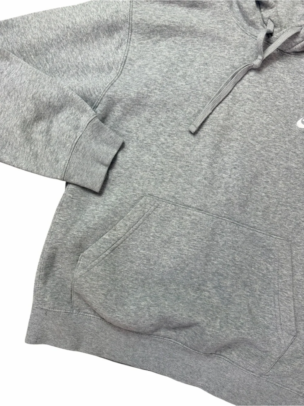 Nike Sportswear Club Fleece Kids Small Gray Pullover Hoodie